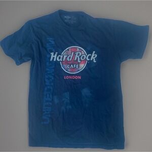 Hard Rock Cafe London T-Shirt Medium United Kingdom Union Jack British Flag